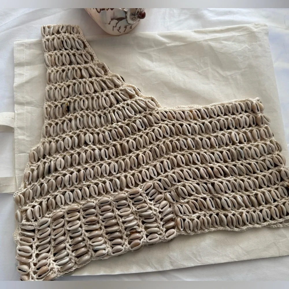 Cowrie Shell & Crochet Camisole - Picture 12 of 16